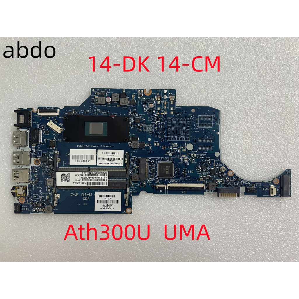 6050A3068501 Mainboard For HP 245 G7 14-DK 14-CM Notebook Motherboard with AMD Athlon 300U UMA