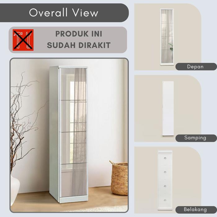 Toraya Lemari Rias/ Lemari Toraya Pakaian Lemari Rias/ Lemari Pakaian Cermin/ Cermin Full Body/