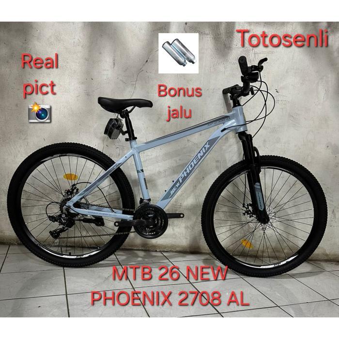 sepeda gunung mtb 26 new phoenix 2708 al sepeda gunung bonus jalu