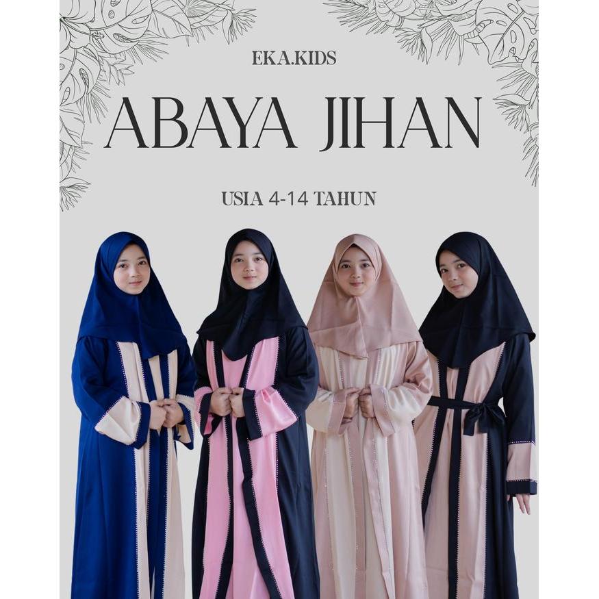 TERLARIS Eka.Kids Gamis Abaya Jihan Anak 4-14 Tahun Terbaru dan Terkini Eka.Kids Muslim Baju Syari