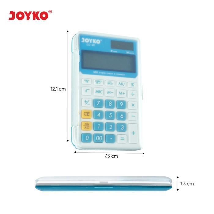 Joyko Calculator Kalkulator Cc-21 12 Digits Check & Correct