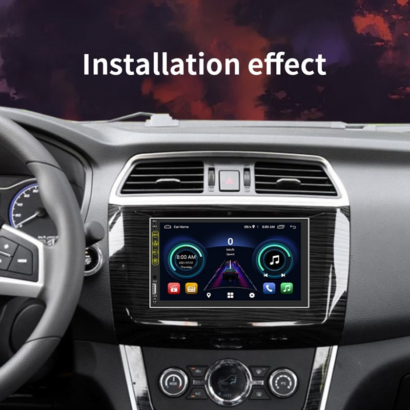 For Android 10.1 1+16G 2 Din Car Radio Multimedia Bluetooth Wifi MP5 Video Player GPS Navigation 7 I