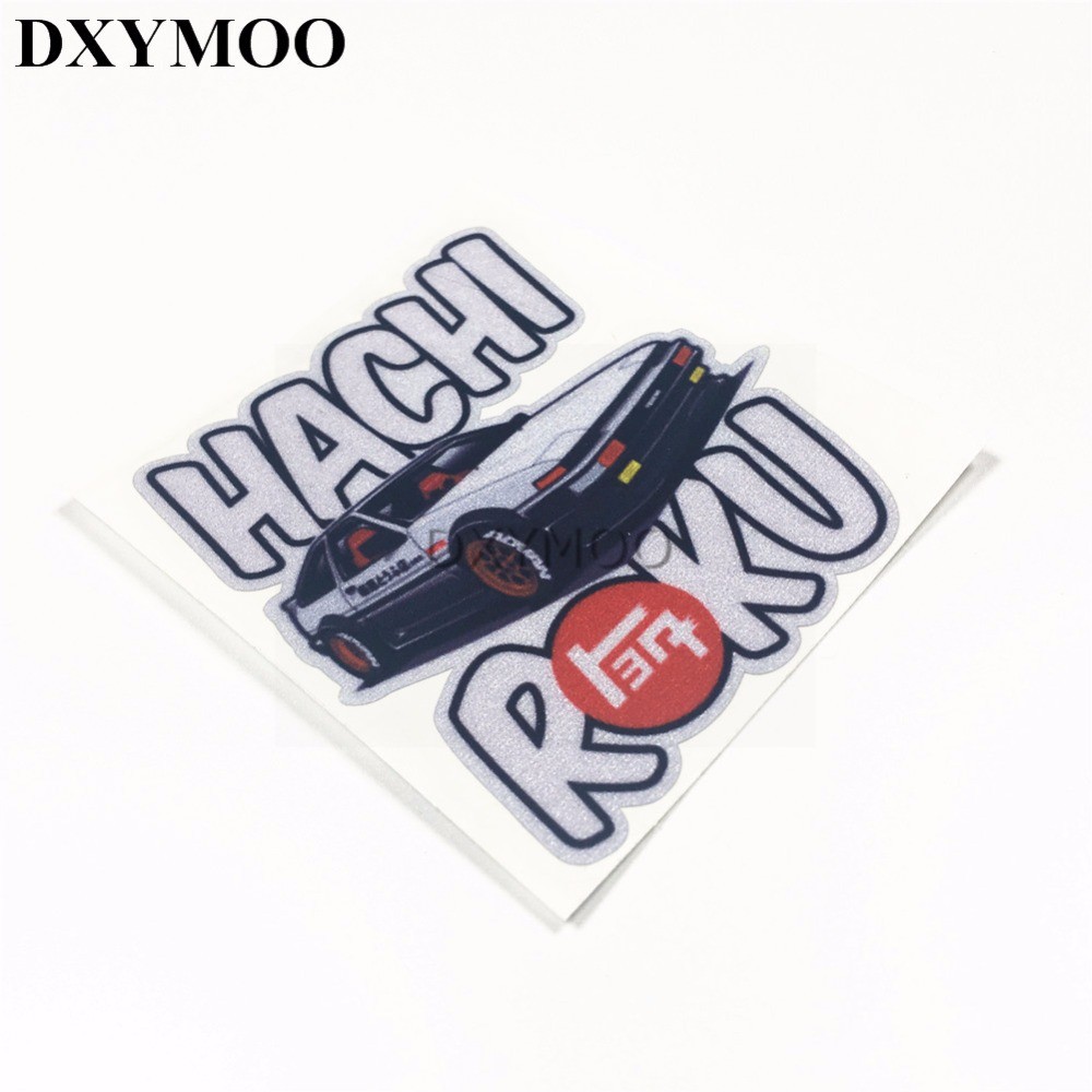 Car Styling Creative Racing JDM Car Sticker for HACHIROKU AE86BRZGT86 Motorcycle Helmet Reflective