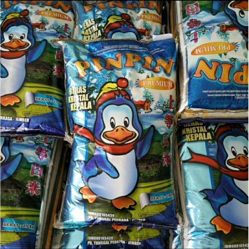 [INSTAN] BERAS PREMIUM PINPIN 25KG PULEN ENAK / BERAS BAHIEN PELIKAN KOMO WIPPIE SEDAP WANGI LAHAP L