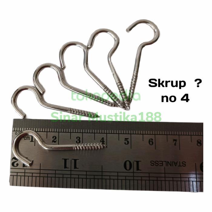 "New" Skrup Tanda Tanya Hak Skrup Gantung Buka no 2 , 4 , 6 Gantungan baju