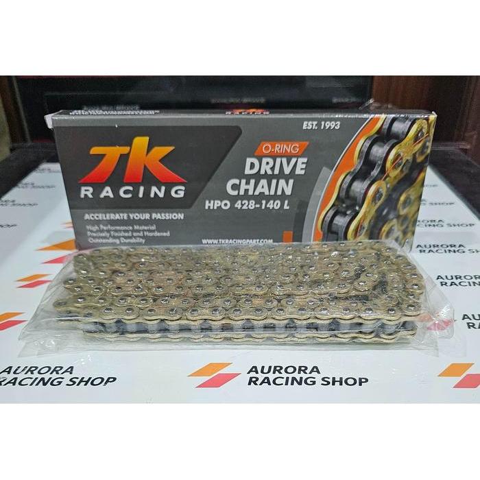 SUKU CADANG ANDALAN RANTAI TK O RING 428 HPO - 140L GOLD CRF 150 - KLX 150 - R15 - XABRE COCOK MOTOR