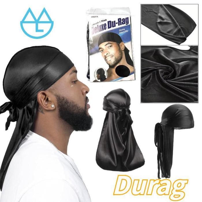 Durag Ikat Kepala Silk Durag Bandana Ekor Panjang Durag Hip Hop Breathable Pirate Hat