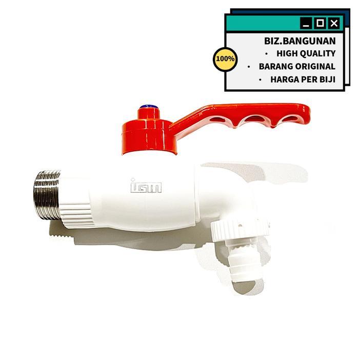 KRAN TEMBOK PVC JUMBO IGM 1/2" - KERAN AIR TAMAN