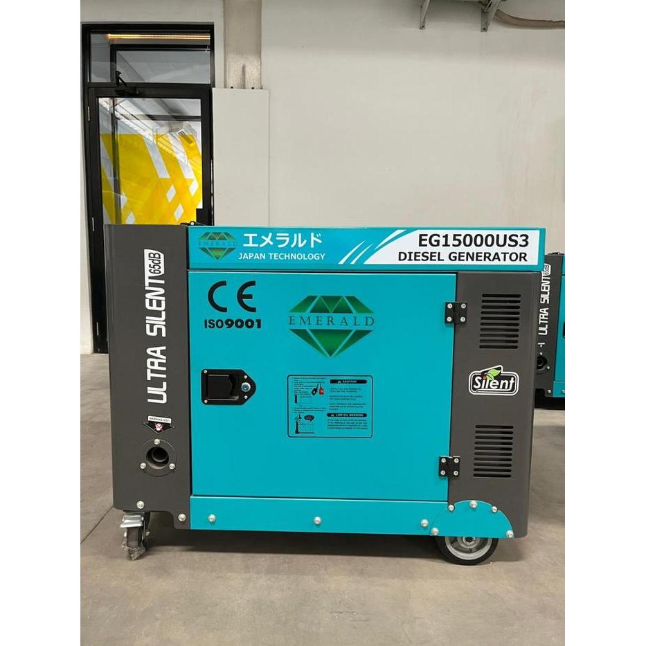 GENSET SUPER SILENT PORTABLE 7KVA, 10KVA, 12KVA, & 15KVA, EMERALD