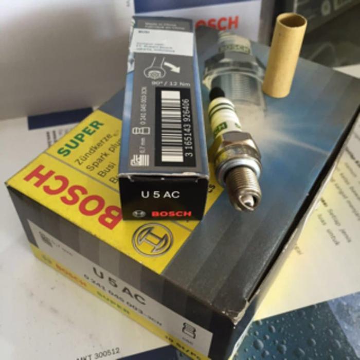 "New" Busi sepeda motor BOSCH U5AC untuk supra mio skywave dll