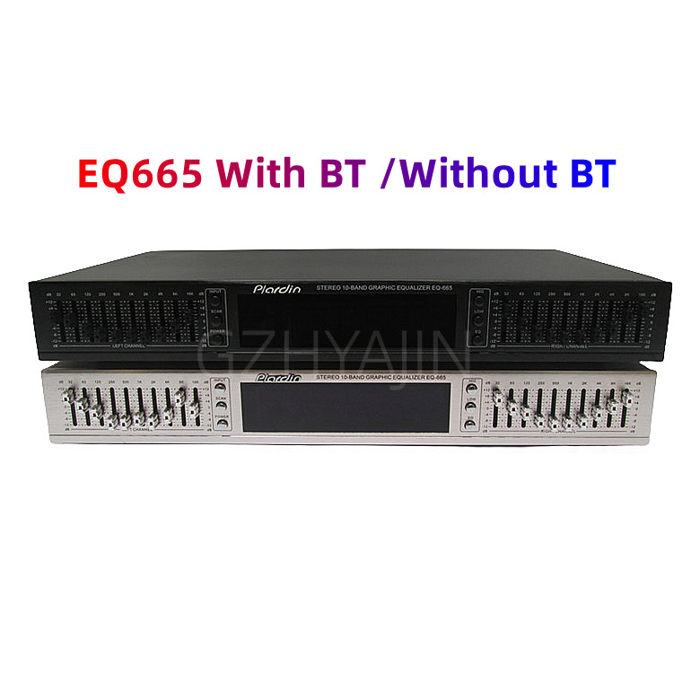 Free ship NEW EQ-665 Equalizer hifi Home EQ Equalizer Dual 10 BAND Stereo Treble Alto bass