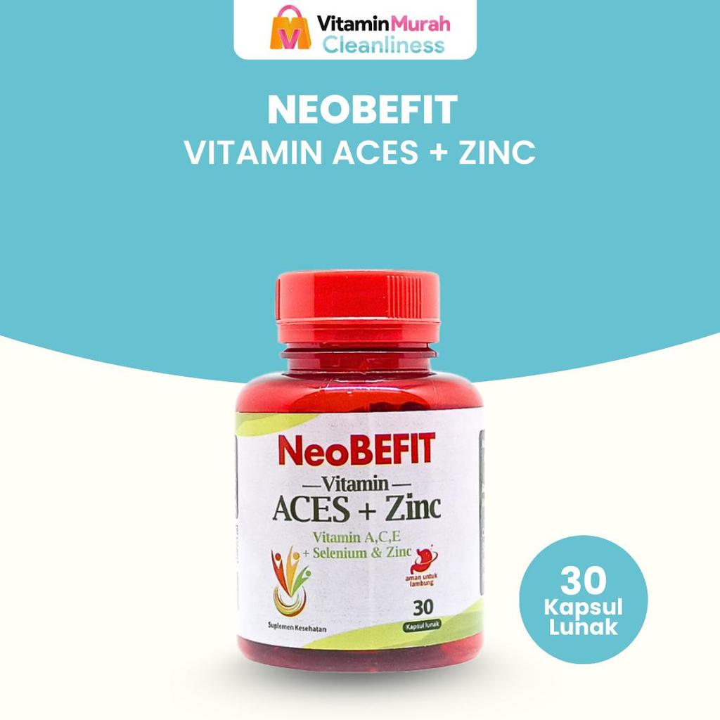 NeoBEFIT Vitamin A C E Selenium + ZINC ISI 30 & 100 KAPSUL LUNAK