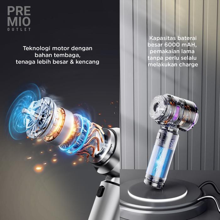 PREMIO Vacuum Cleaner Penyedot Debu Mini Portable 2 in 1 Multifungsi