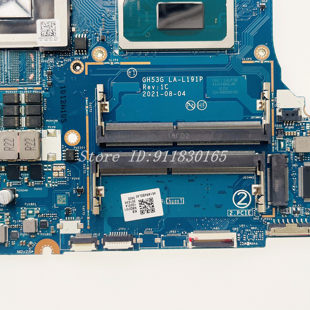 GH53G LA-L191P For Acer Nitro AN515-57 Laptop Motherboard NBQEW11003 With i7-11800H CPU RTX3060 6G