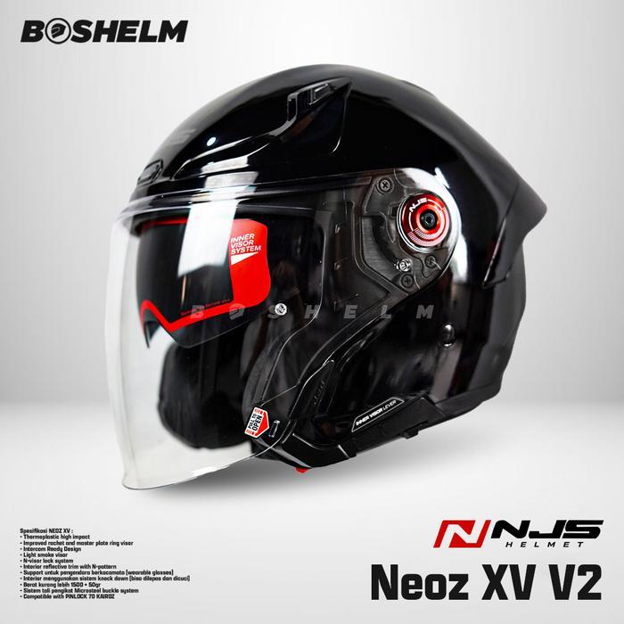 Helm NJS NEOZ XV.2 Double Visor Helm Half Face SNI