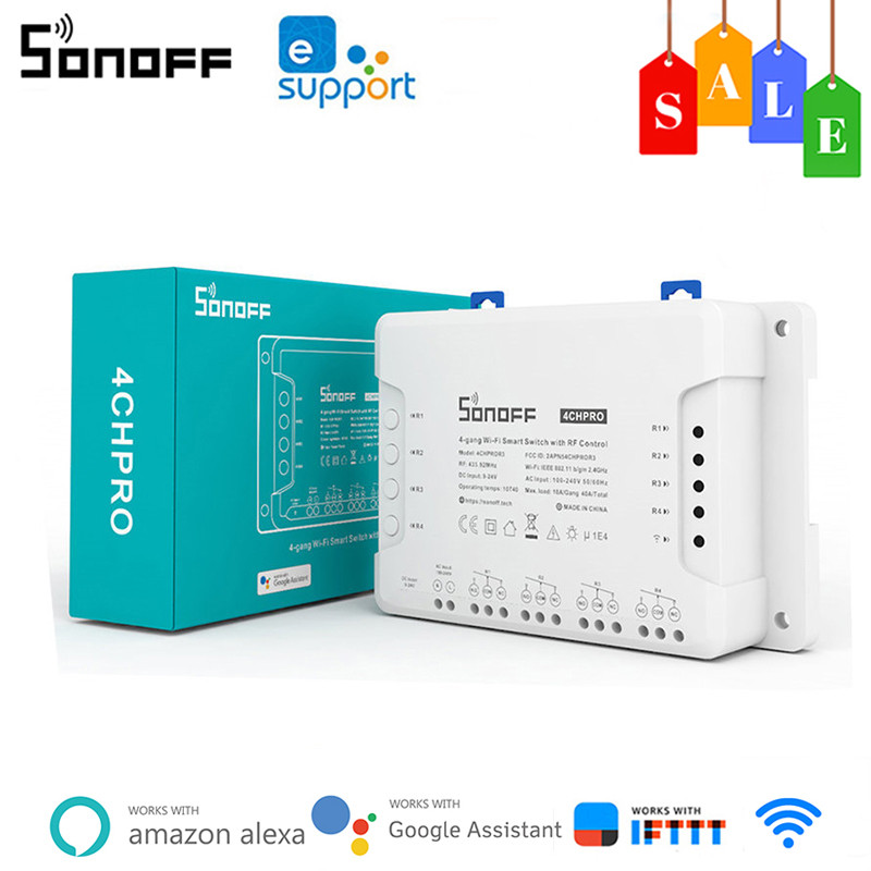 Sonoff 4CH R3/4CH PROR3 WiFi Smart Switch 4 Gang Wireless Switch