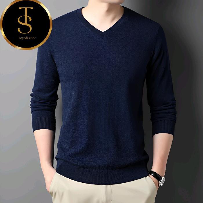 Sweater /Sweater Rajut/ Sweater V Neck/ Sweater Pria / Sweater V Neck Rajut 100% Original Cotton