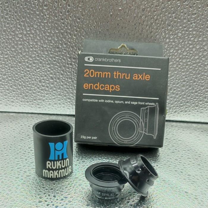 Crankbrothers 20mm TA Thru Axle Front Wheel End Cap - Iodine Opium Sage Wheelset CrankBrother -