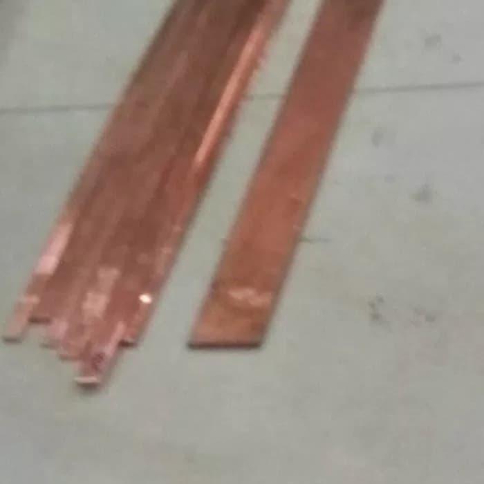 BUSBAR TEMBAGA 3 x 40 mm panjang 4 mtr rail copper