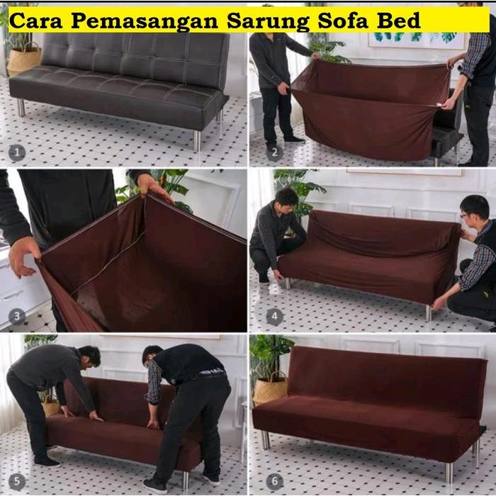 Csb178 Cover Sofa Bed Sarung Sofa Motif Import Kain Dekorasi