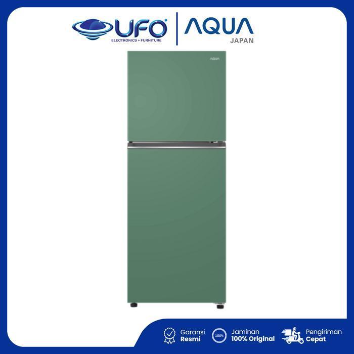 AQUA Kulkas 2 Pintu 205 Liter AQRDTM265CBP(BE/ME) Turbo Cooling Bigger Freezer -1°C Chiller Box Humi