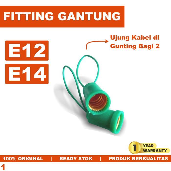 Fitting Lampu Gantung E12 E14 Fitting Cabe Lampu Hias E 14 E 12 Plastik Cabe