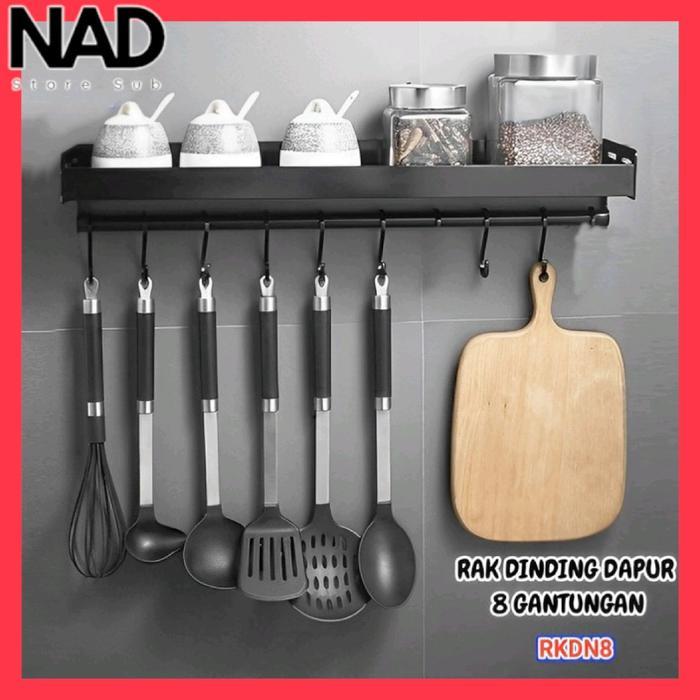 RAK BUMBU DAPUR DINDING KITCHEN RACK 46CM RAK DAPUR DINDING RAK DINDING BUMBU DAPUR