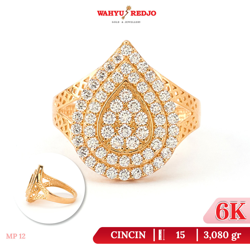 Cincin Emas Kadar 6K Wahyu Redjo CC-6K 30975880