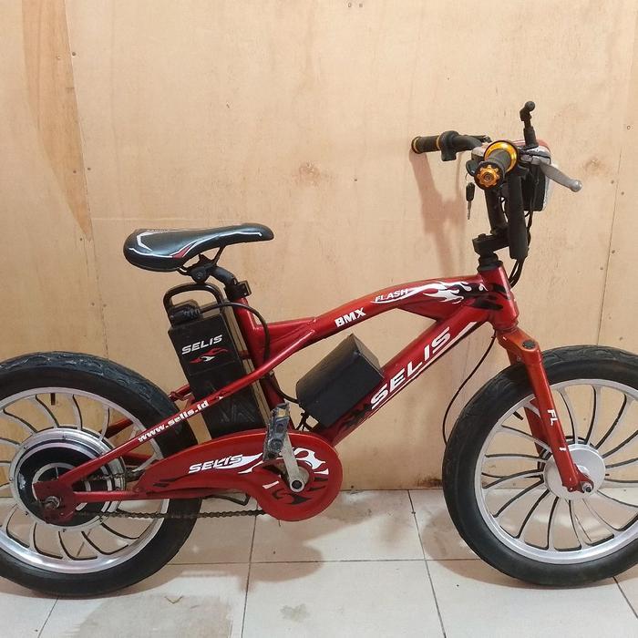 Sepeda Listrik BMX Selis UK 20 Inch  Tinggal Gas Poll