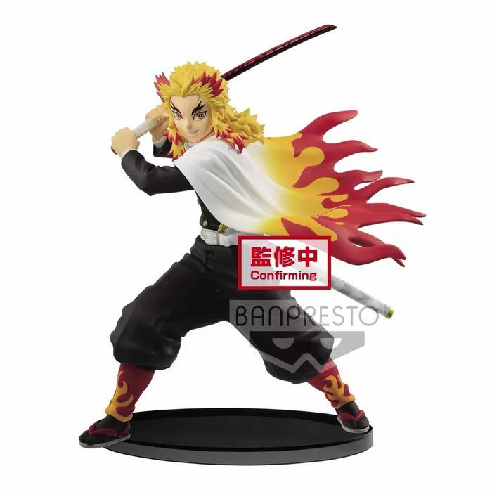 Figure Kyojuro Rengoku Kimetsu No Yaiba Demon Slayer Pajangan Statue Hot 0326