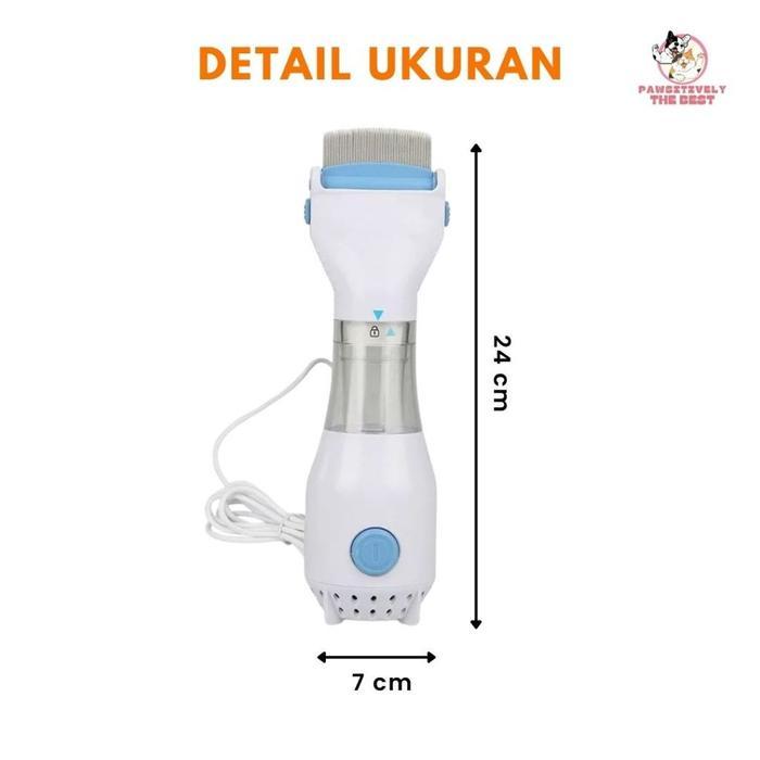 Serit Kutu Elektrik Daya Hisap Kuat - Sisir Kutu Elektrik Untuk Kucing Anjing - Sisir Penghilang