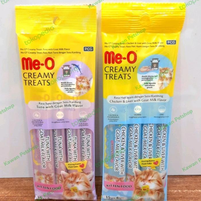 NEW PRODUCT (6PACK) SNACK ANAK KUCING MEO CREAMY LIQUID ME-O CREAMY KITTEN