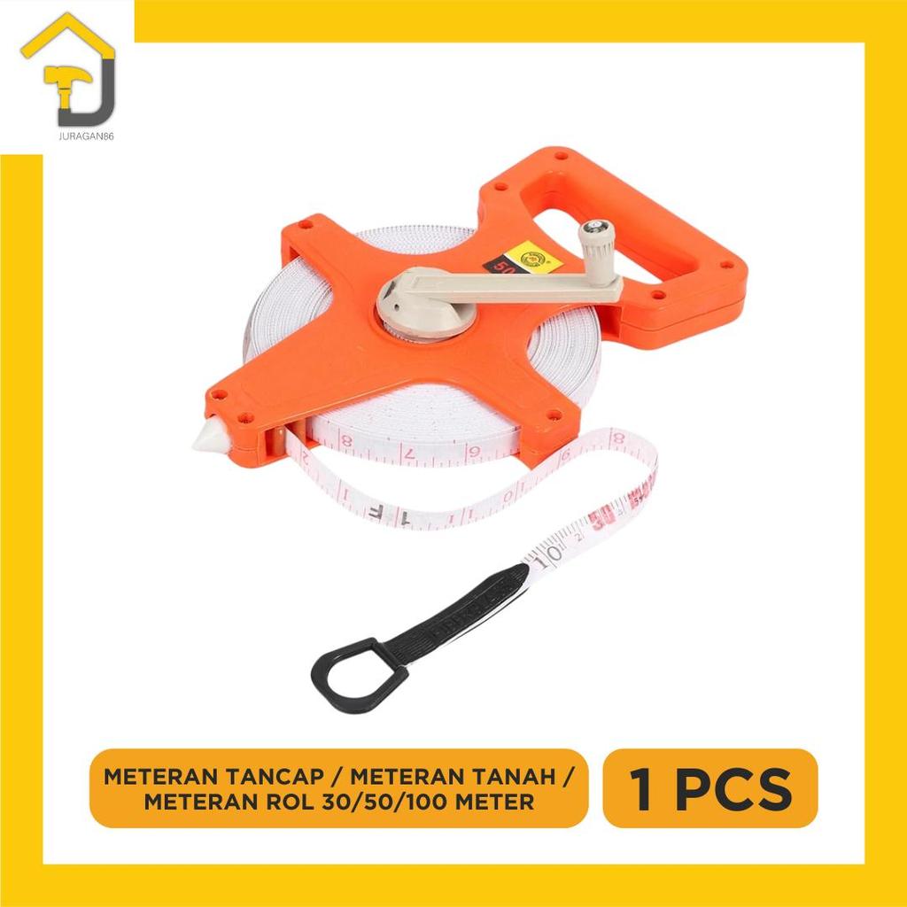 Meteran TANCAP / Meteran TANAH/ Meteran ROL /Meteran PANJANG 30 50 100 - 100 Meter