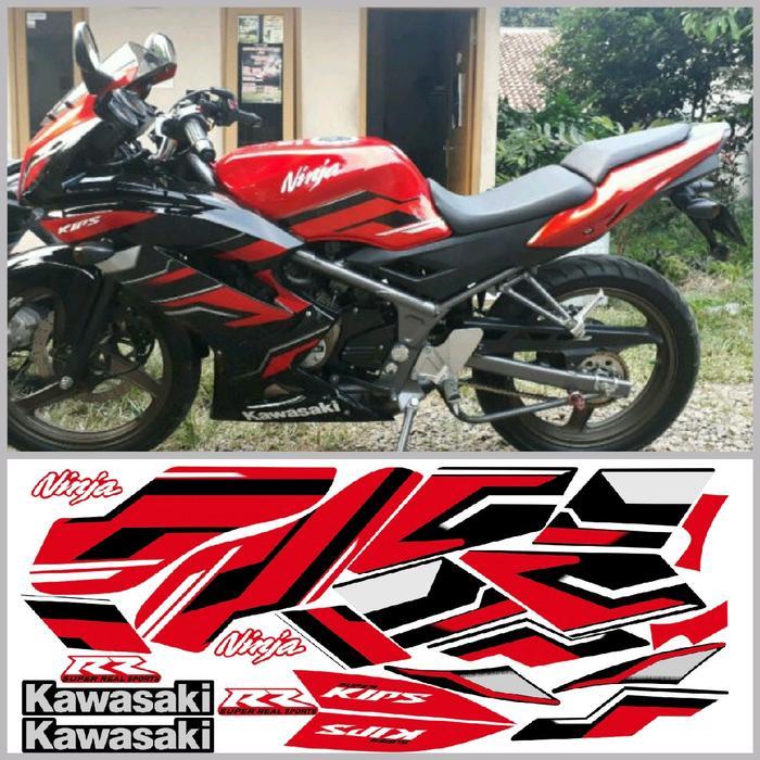 Ready striping stiker ninja rr new 2015 merah