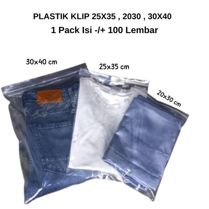 Plastik Klip 20X30 Ziplock Zipper 20 X 30 Cm
