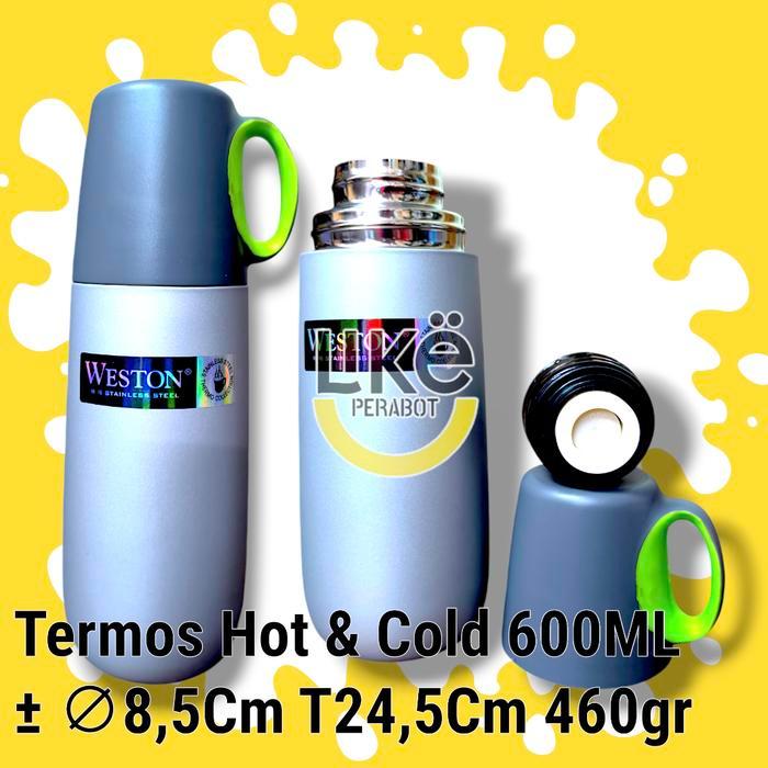 Weston Termos Air Panas Dingin Hot Cold Vacum Flask Stainless Steel 600Ml Best Seller