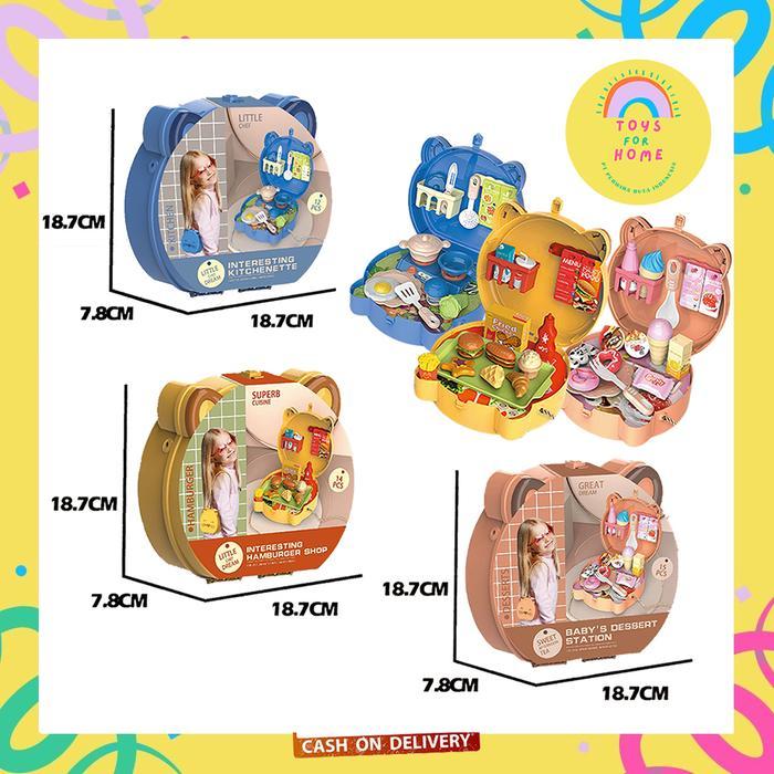 Cocomelon Toys - Mainan Masak-Masakan Anak Little Chef Set Koper Toysforhome