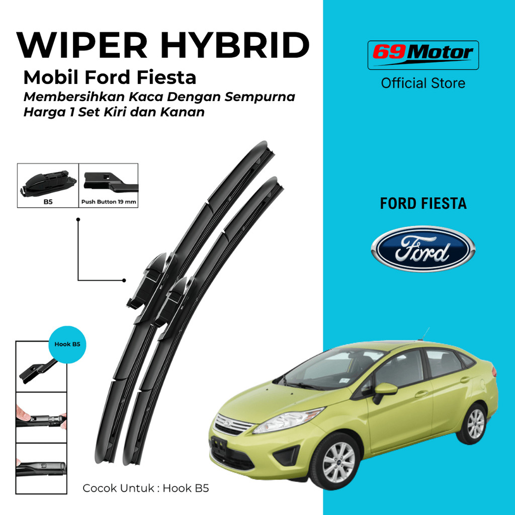 Wiper Ford Fiesta Hybrid Kaca Depan Mobil