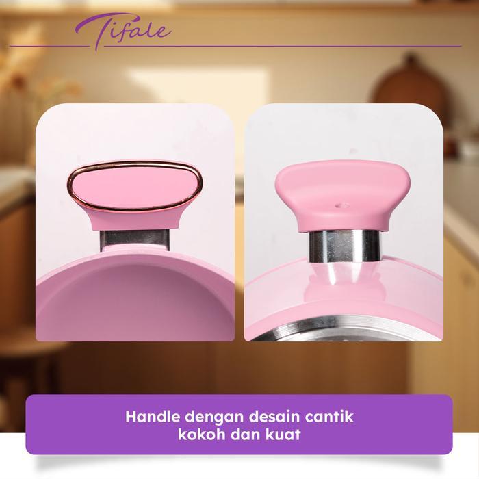 [READY] Tifale Aesthetic Jolie Pan Pink Blossom Casserole 24 cm Ceramic coated Premium Casserole