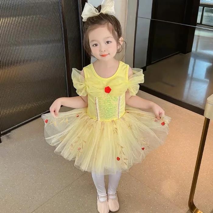 Kostum baju ballerina princess belle