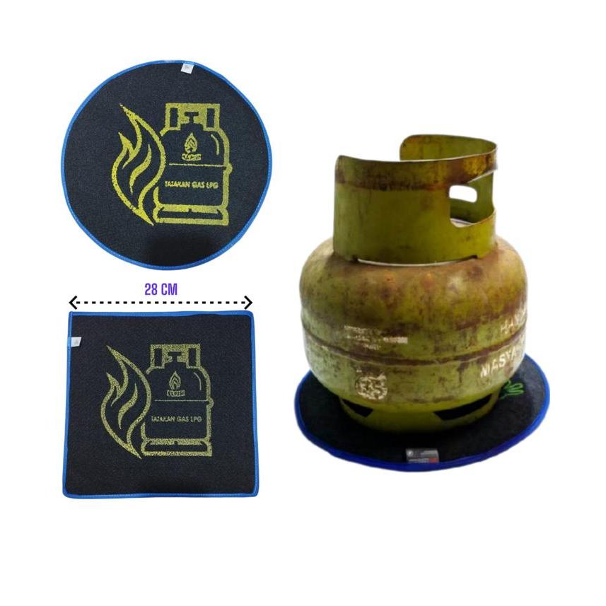 Alas Tabung Gas LPG / Tatakan Karpet / Taplak Dapur