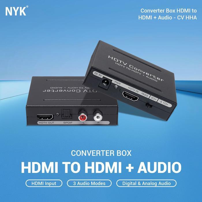 HDMI to HDMI + Optical SPDIF + RCA Audio Extractor Converter