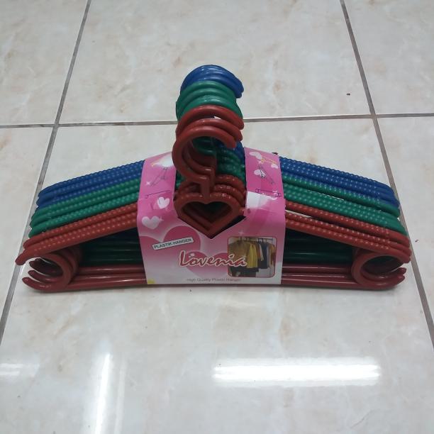 NEWW Gantungan Baju Plastik Lovenia Besar / Plastik Hanger Lovenia