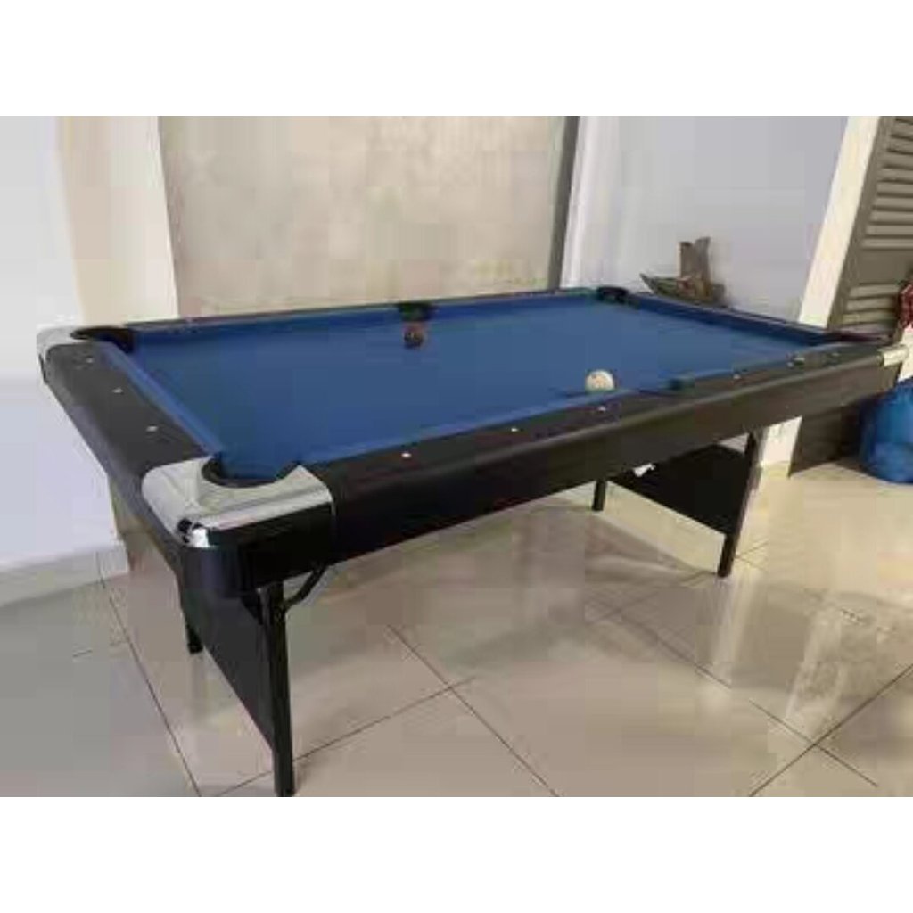 Billiard biliar bilyar pooltable ukuran 6feet bisa dilipat bonus komplit original impor