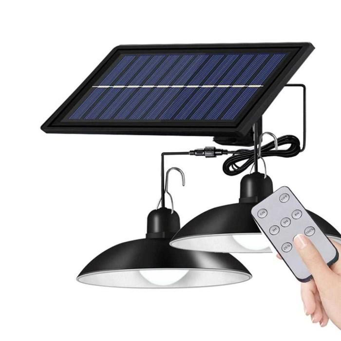 LAMPU GANTUNG TAMAN TERAS JALAN PARKIRAN OUTDOOR TENAGA SURYA SOLAR