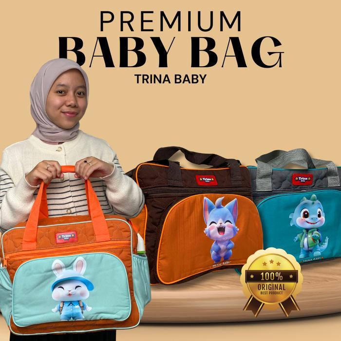 TRINA BABY - PREMIUM BABY BAG PERLENGKAPAN MELAHIRKAN / TAS MULTIFUNGSI / TAS ANAK / TAS BAYI Ransel