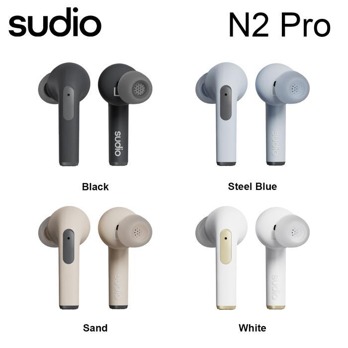 Sudio N2 Pro In Ear True Wireless Earphone ANC TWS Mic Bluetooth 5.3