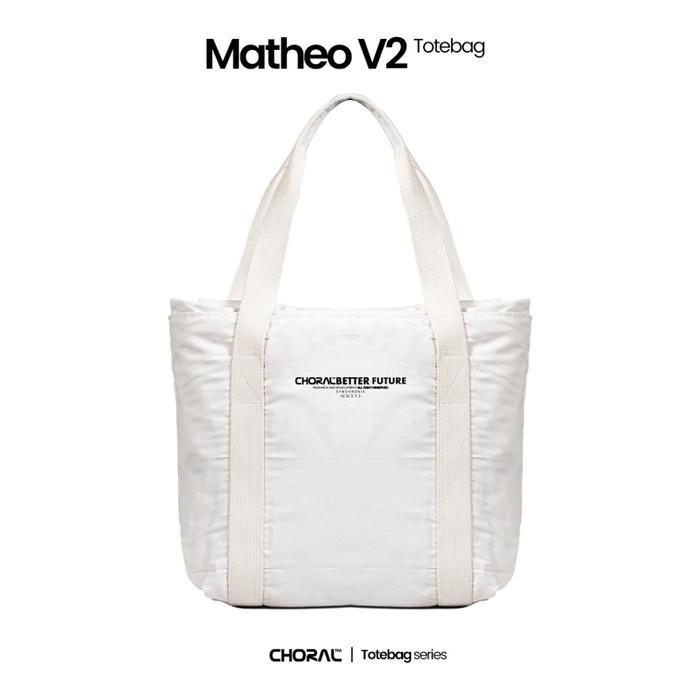 ORIGINAL Choral Matheo V2 Totebag Tas Kanvas Tas Kuliah Tas Kerja Canvas Premium Pria dan Wanita