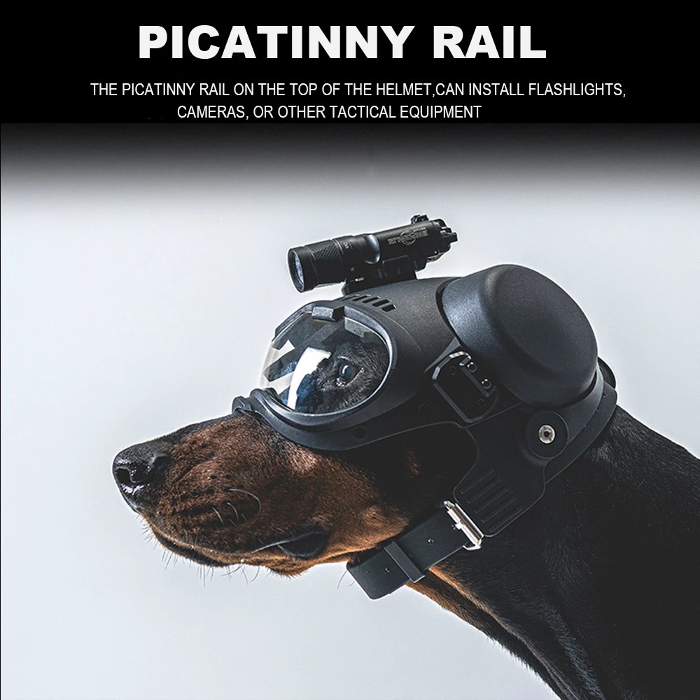 Tactical Dog Training K9 Helmet Military Hunting Large Dog Patrol Dogs Sheepdog Pet Motorcycle