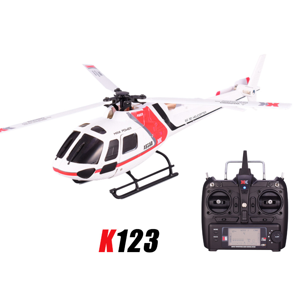 Wltoys XK K110 6CH 3D 6G System Remote Control Brushless RC Helicopter BNF without Transmitter